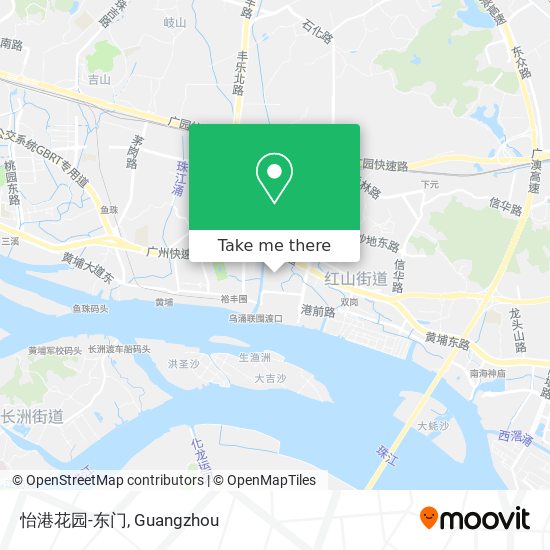 怡港花园-东门 map
