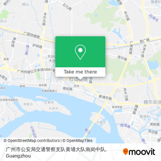 广州市公安局交通警察支队黄埔大队南岗中队 map