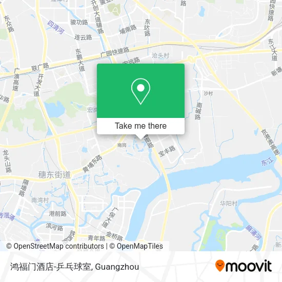 鸿福门酒店-乒乓球室 map