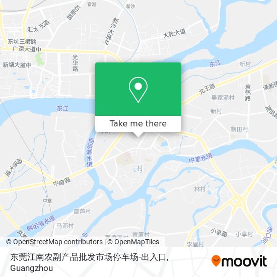 东莞江南农副产品批发市场停车场-出入口 map