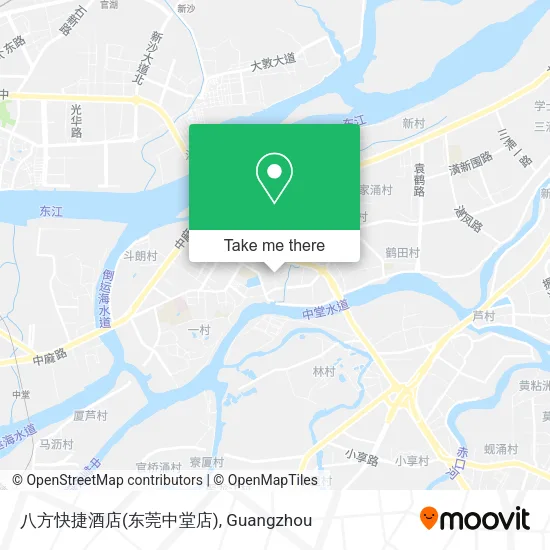 八方快捷酒店(东莞中堂店) map