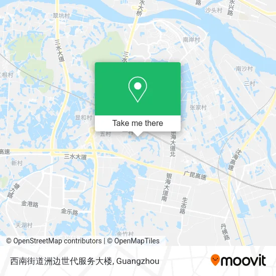 西南街道洲边世代服务大楼 map