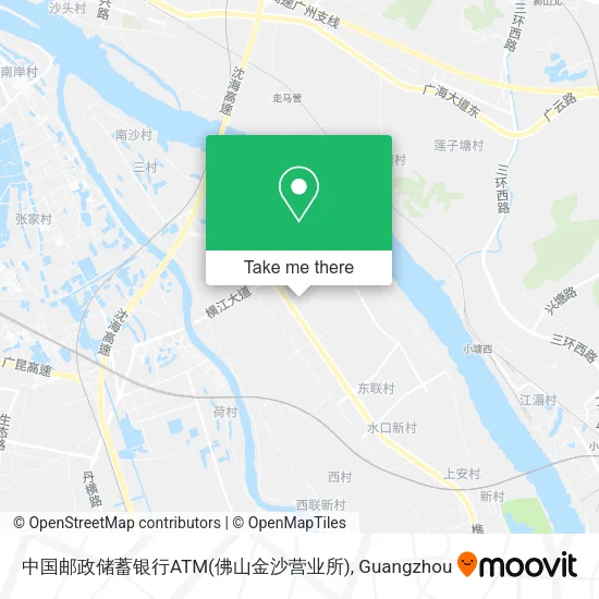 中国邮政储蓄银行ATM(佛山金沙营业所) map
