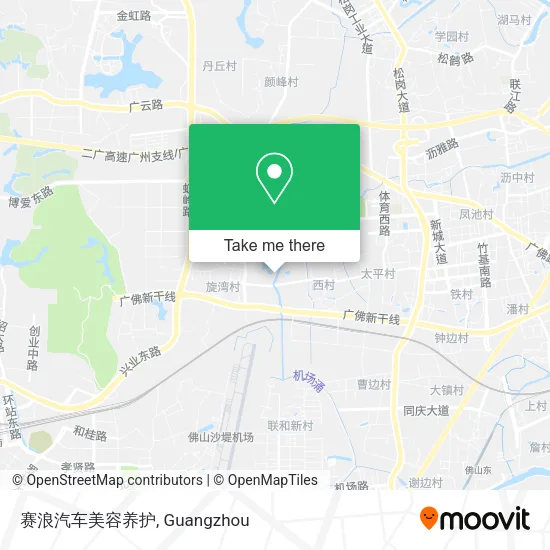 赛浪汽车美容养护 map