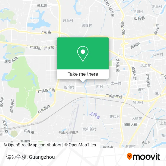 谭边学校 map