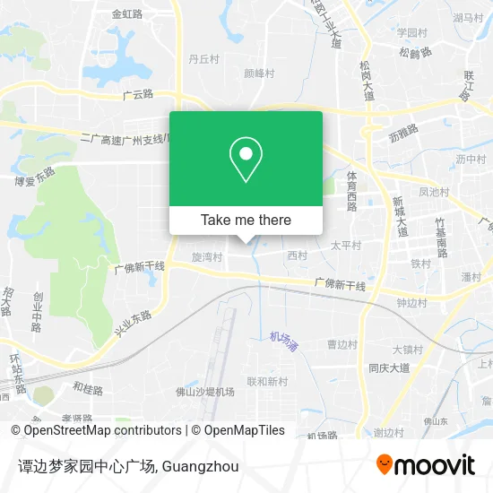 谭边梦家园中心广场 map