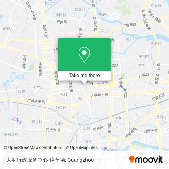 大沥行政服务中心-停车场 map