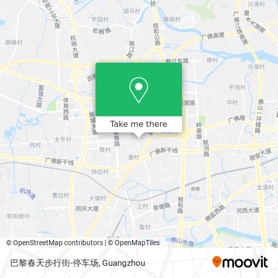 巴黎春天步行街-停车场 map