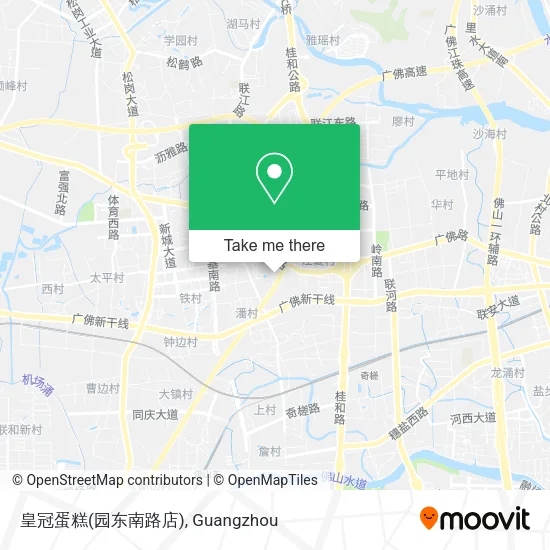 皇冠蛋糕(园东南路店) map