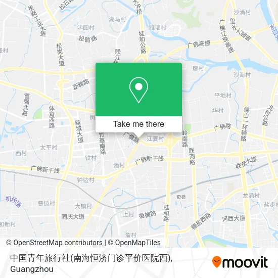 中国青年旅行社(南海恒济门诊平价医院西) map