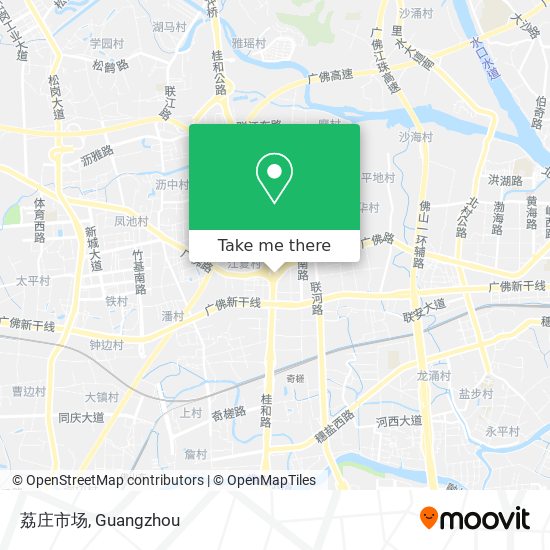 荔庄市场 map