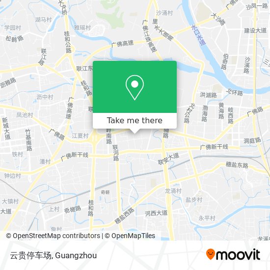 云贵停车场 map