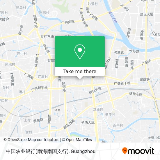 中国农业银行(南海南国支行) map