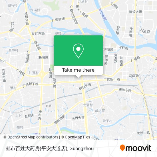 都市百姓大药房(平安大道店) map