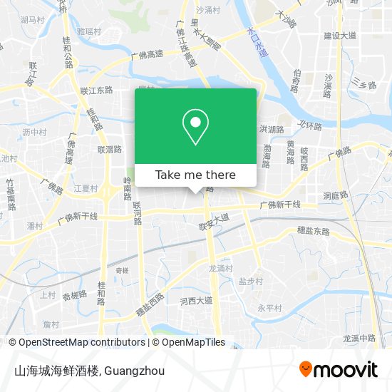 山海城海鲜酒楼 map