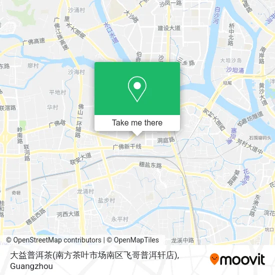 大益普洱茶(南方茶叶市场南区飞哥普洱轩店) map