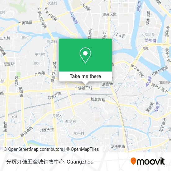 光辉灯饰五金城销售中心 map