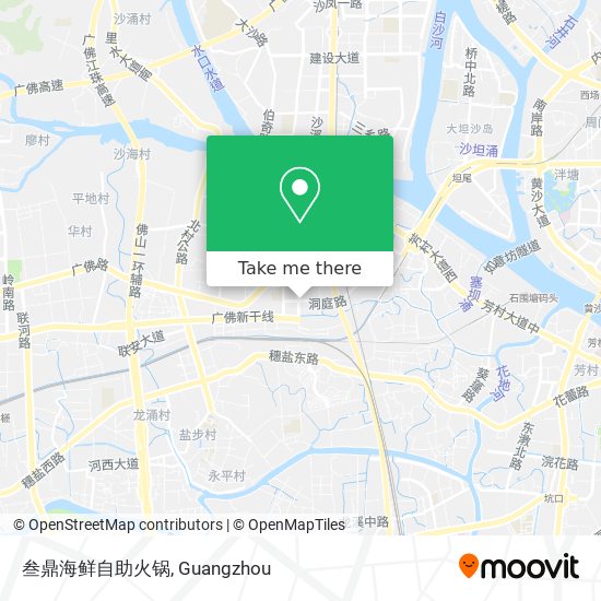 叁鼎海鲜自助火锅 map