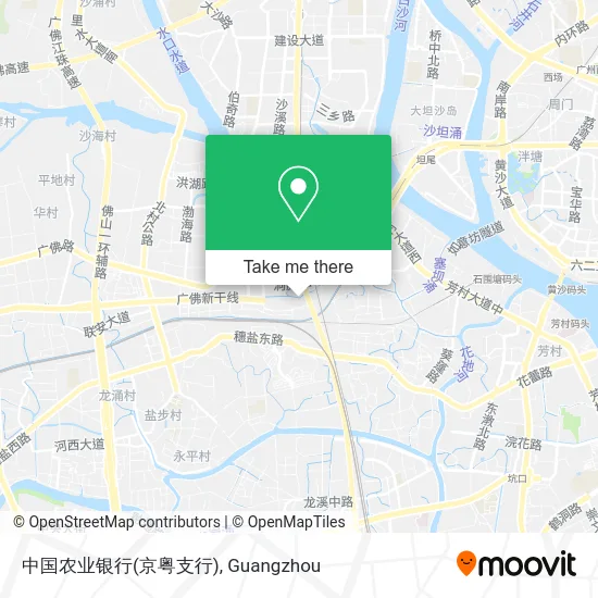 中国农业银行(京粤支行) map