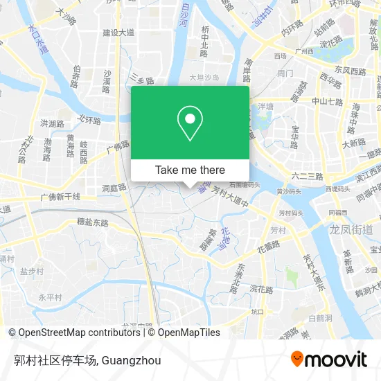 郭村社区停车场 map