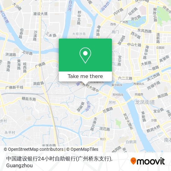 中国建设银行24小时自助银行(广州桥东支行) map