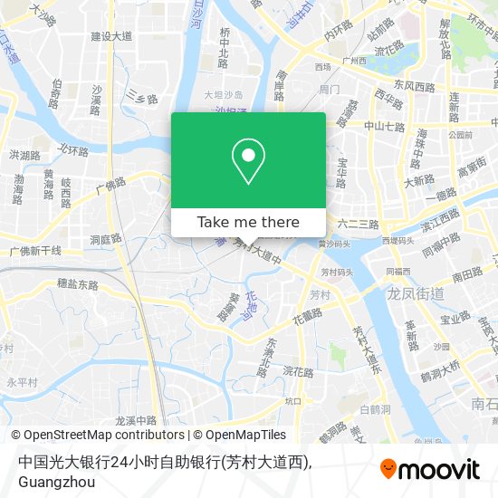 中国光大银行24小时自助银行(芳村大道西) map