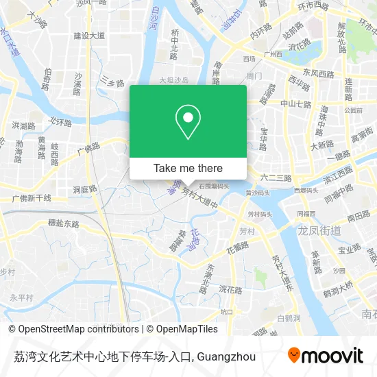 荔湾文化艺术中心地下停车场-入口 map