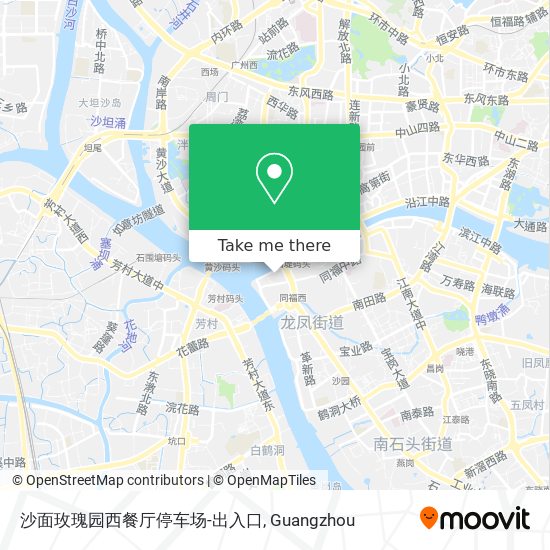 沙面玫瑰园西餐厅停车场-出入口 map