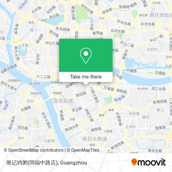 熊记鸡粥(同福中路店) map