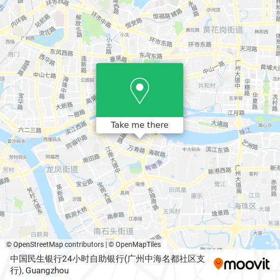 中国民生银行24小时自助银行(广州中海名都社区支行) map