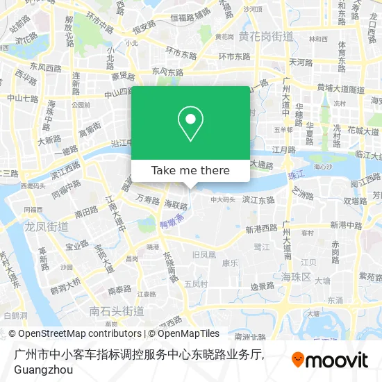 广州市中小客车指标调控服务中心东晓路业务厅 map