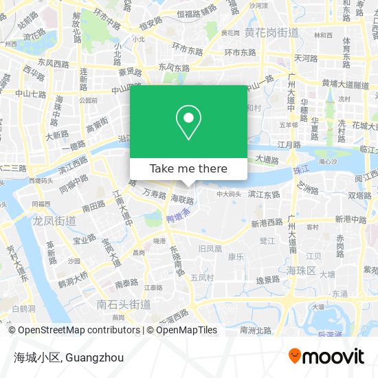 海城小区 map