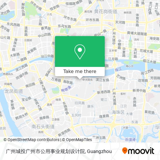 广州城投广州市公用事业规划设计院 map