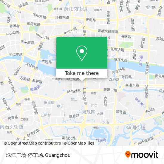 珠江广场-停车场 map
