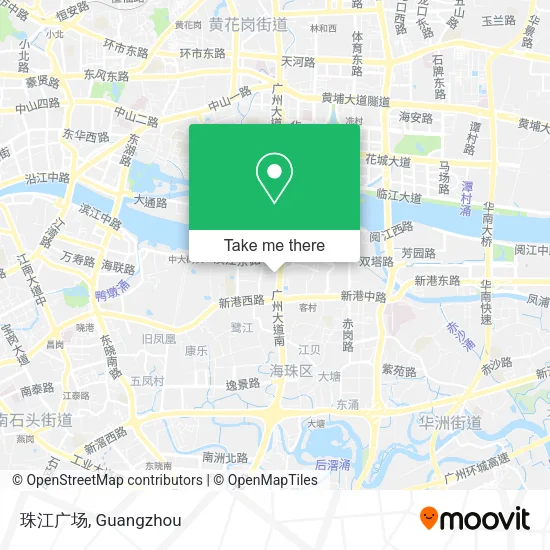 珠江广场 map