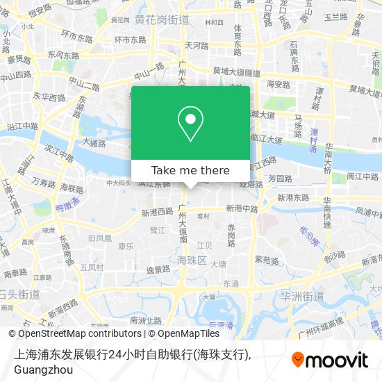 上海浦东发展银行24小时自助银行(海珠支行) map