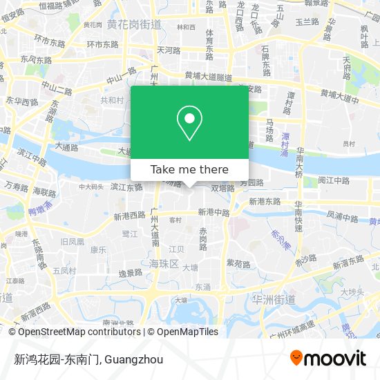 新鸿花园-东南门 map