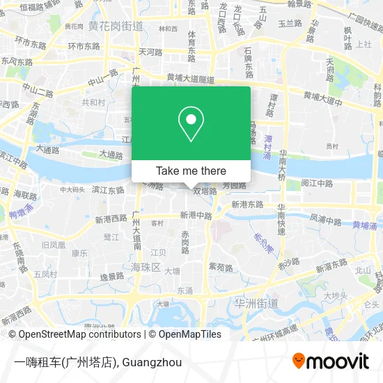 一嗨租车(广州塔店) map