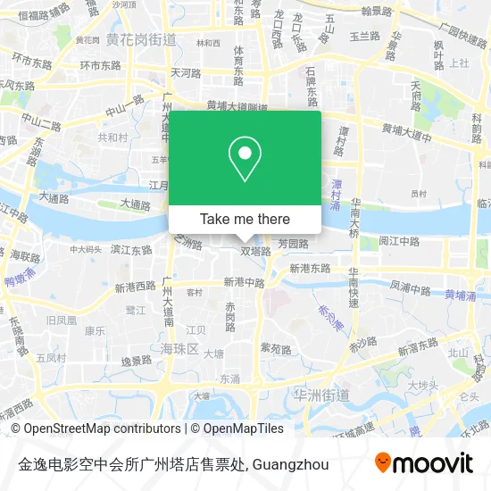 金逸电影空中会所广州塔店售票处 map