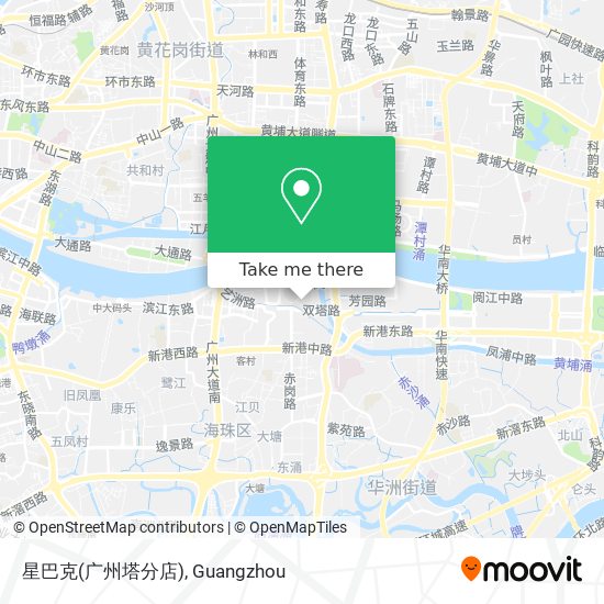 星巴克(广州塔分店) map