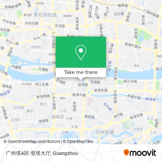 广州塔A区-登塔大厅 map
