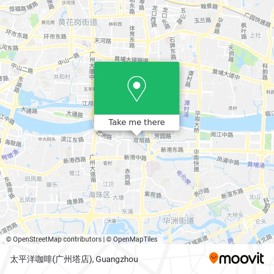 太平洋咖啡(广州塔店) map
