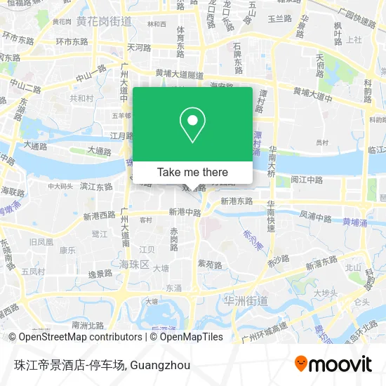 珠江帝景酒店-停车场 map