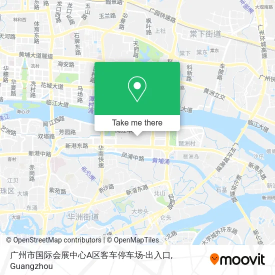 广州市国际会展中心A区客车停车场-出入口 map