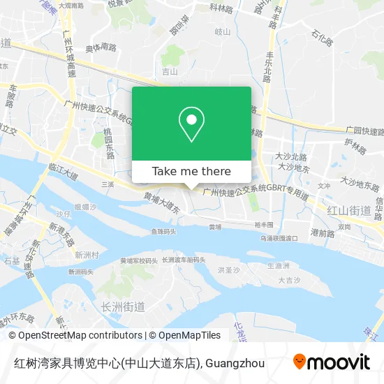 红树湾家具博览中心(中山大道东店) map