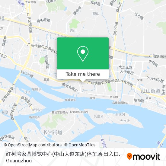 红树湾家具博览中心(中山大道东店)停车场-出入口 map