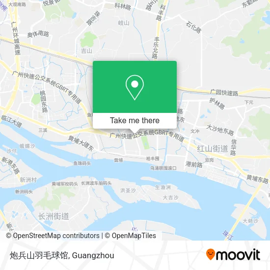 炮兵山羽毛球馆 map