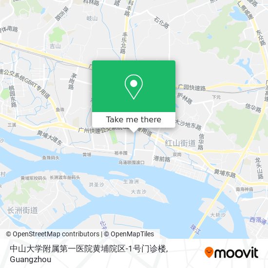 中山大学附属第一医院黄埔院区-1号门诊楼 map