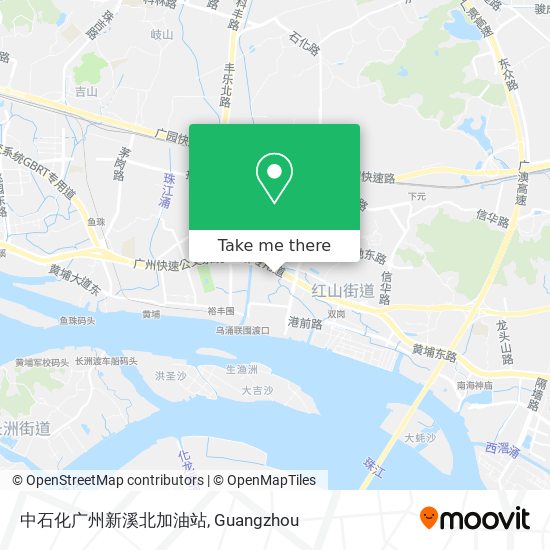 中石化广州新溪北加油站 map
