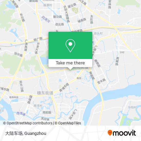 大陆车场 map
